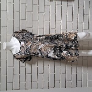 Canyon River Blues Tropical Rope Belt Short Sleeve Dress. Size Medium NWOT